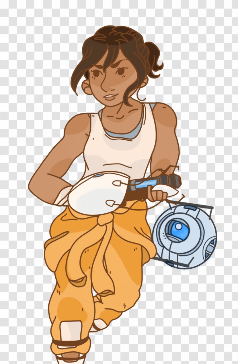 Portal 2 Chell Thumb - Male - Unauthorized Transparent PNG