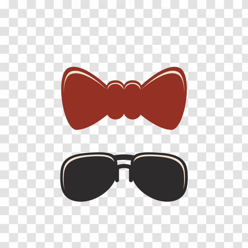 Sunglasses Bow Tie Icon - Symbol - Vector Knot Transparent PNG