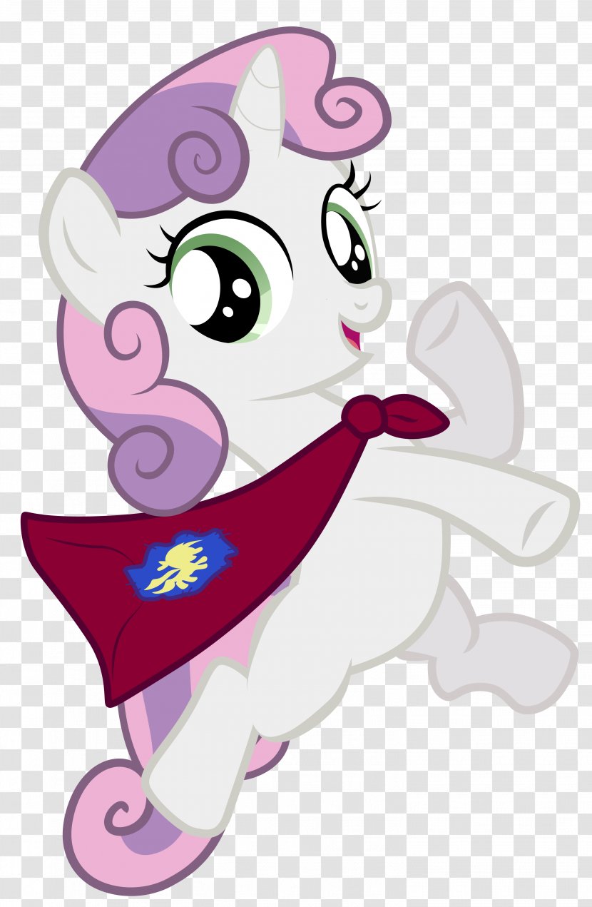 Sweetie Belle Pony Apple Bloom Cutie Mark Crusaders Rarity - Cartoon Transparent PNG