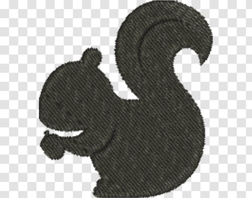 Silhouette Papercutting Embroidery Red Squirrel Pattern Transparent PNG