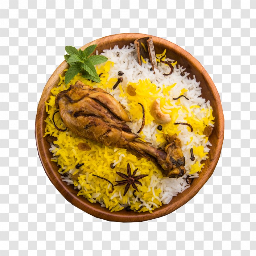 Hyderabadi Biryani Indian Cuisine Dish Chicken Meat - Paneer Transparent PNG
