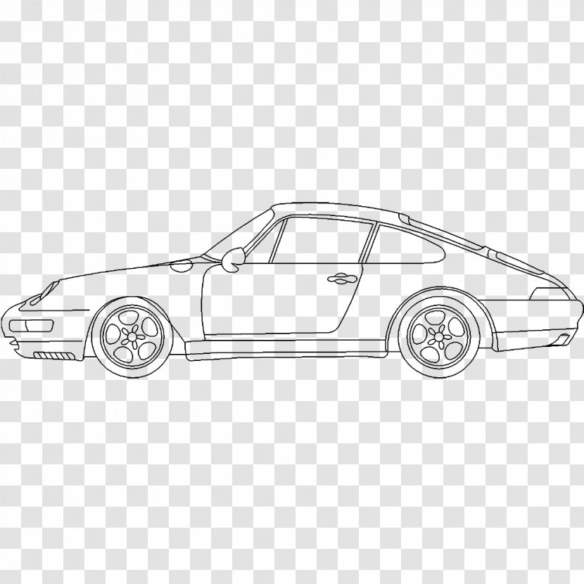 Porsche 911 Car Door Volkswagen - Elevation Transparent PNG