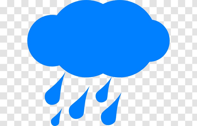 Clip Art Cloud Rain Storm Image - Blue Transparent PNG