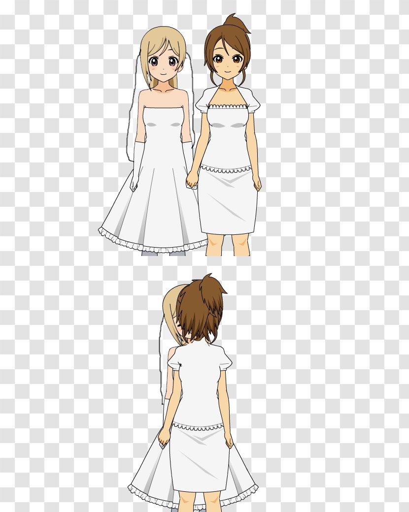Gown Fashion Long Hair Human Color - Frame - Veil Bride Transparent PNG