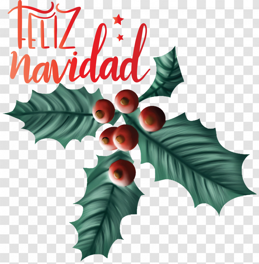 Feliz Navidad Merry Christmas Transparent PNG