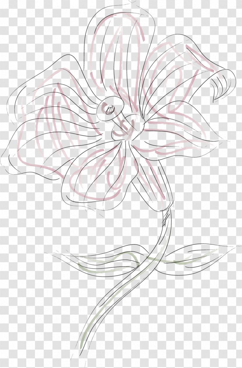 Watercolor Painting Drawing Lilium - Plant Stem - Lily Pattern Transparent PNG