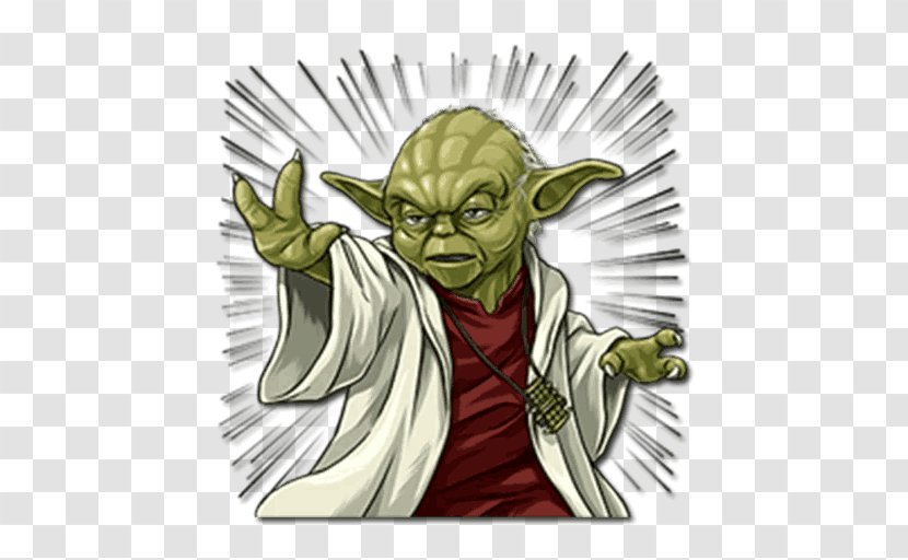 Yoda Sticker Telegram VKontakte - Fictional Character - Vkontakte Transparent PNG