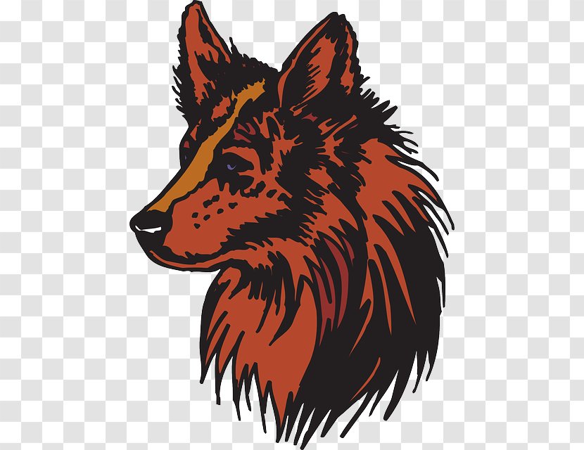 Red Fox Coyote Dog Breed Clip Art - Crow Transparent PNG