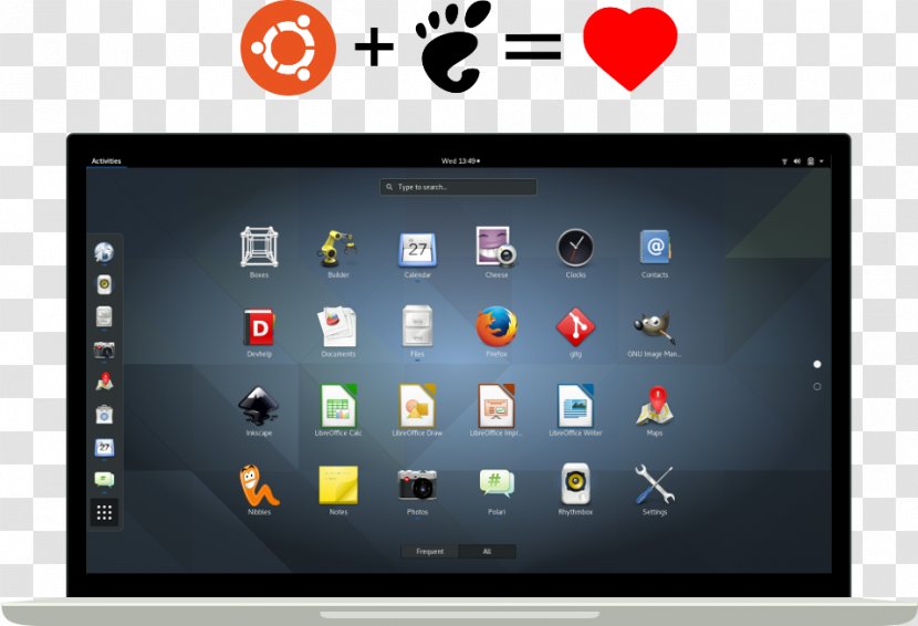 Fedora Linux Distribution GNOME Installation - Electronic Device - Gnome Transparent PNG