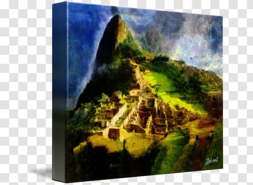 Machu Picchu Painting Imagekind Peruvian Art - Landscape Transparent PNG