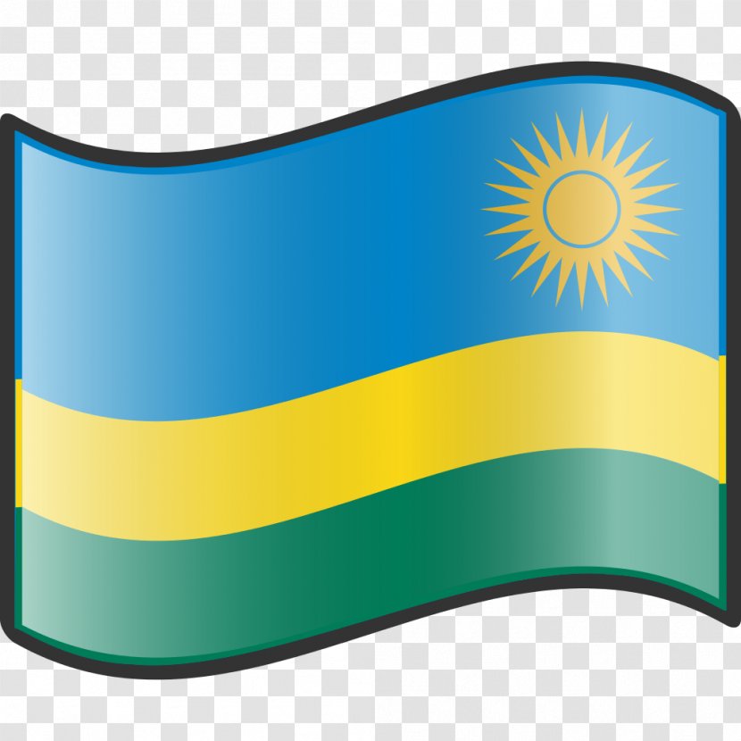 Flag Of Rwanda Palestine Mali - Aqua Transparent PNG