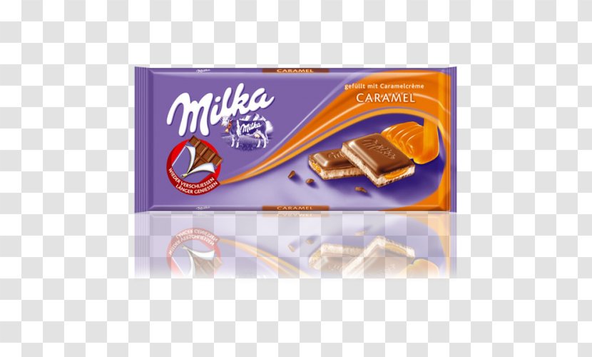 Chocolate Bar Milka Cream Fudge - Confectionery - Milk Transparent PNG