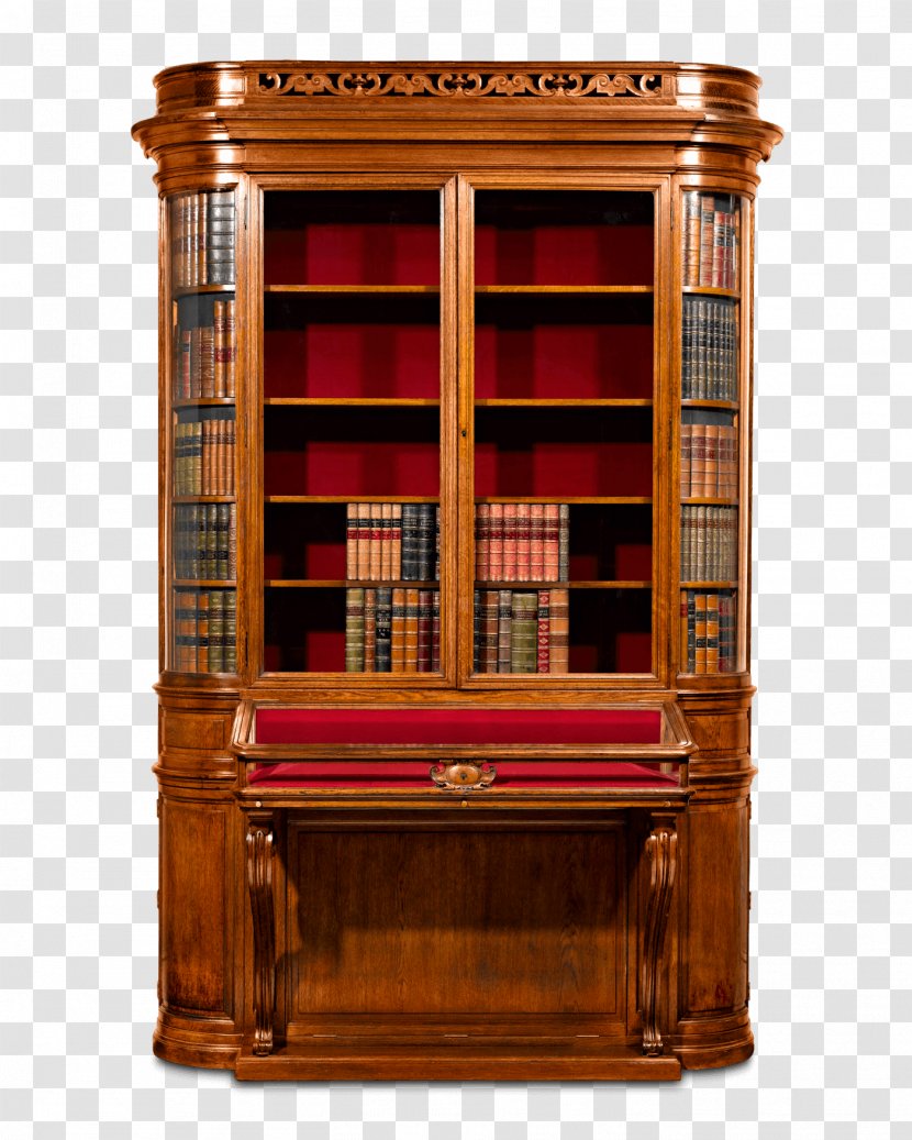 Bookcase Shelf Drawer Cupboard Chair - Thomas Chippendale - Exquisite Carving. Transparent PNG