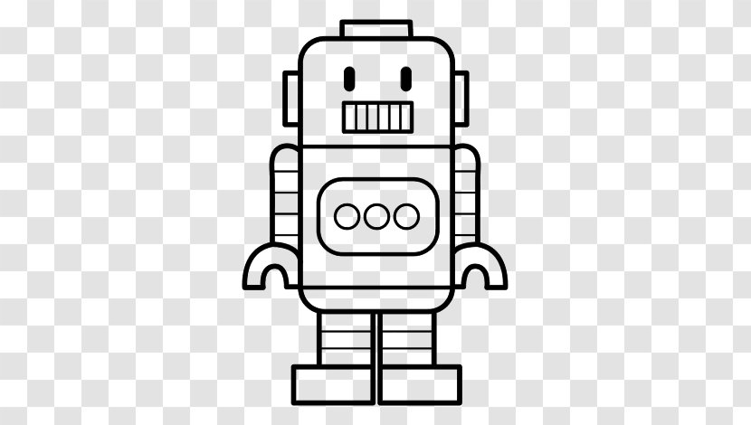 The Complete Robot Coloring Book Drawing Como Dibujar - Black And White Transparent PNG