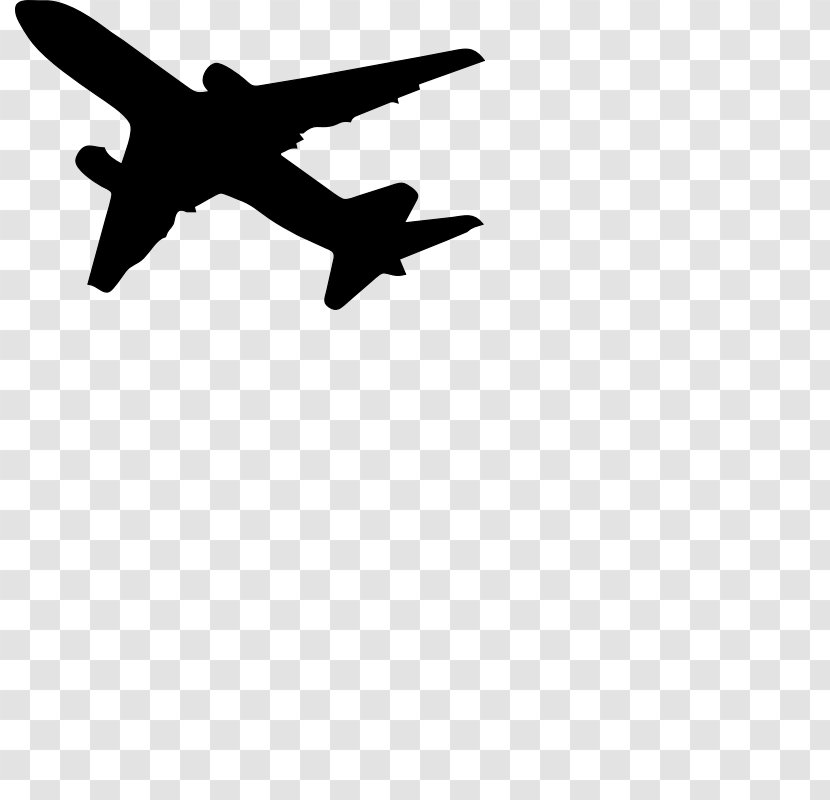 Airplane Aircraft Silhouette Clip Art - Plane Figures Material Transparent PNG