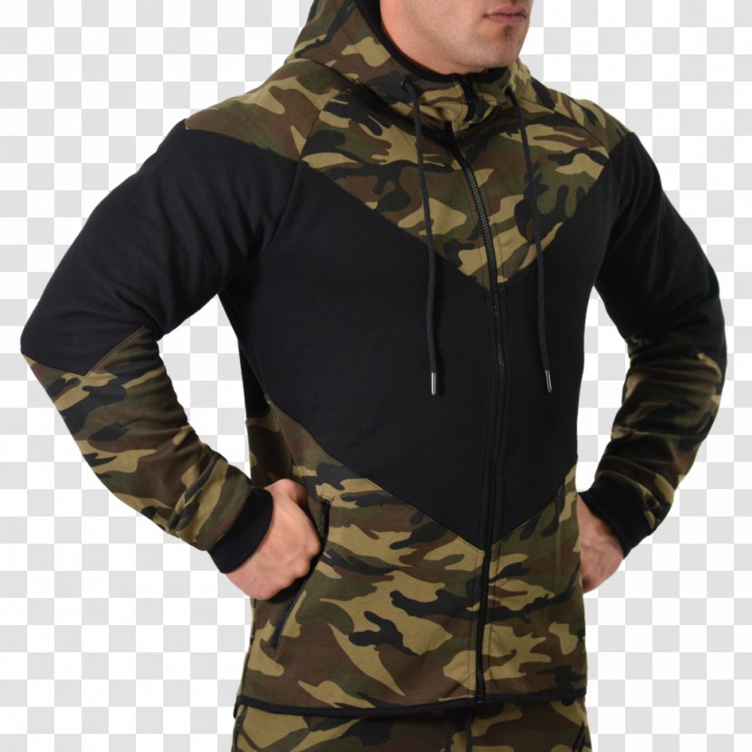 Hoodie T-shirt Blouse Coat Jacket - Camouflage - Folkcustom Transparent PNG
