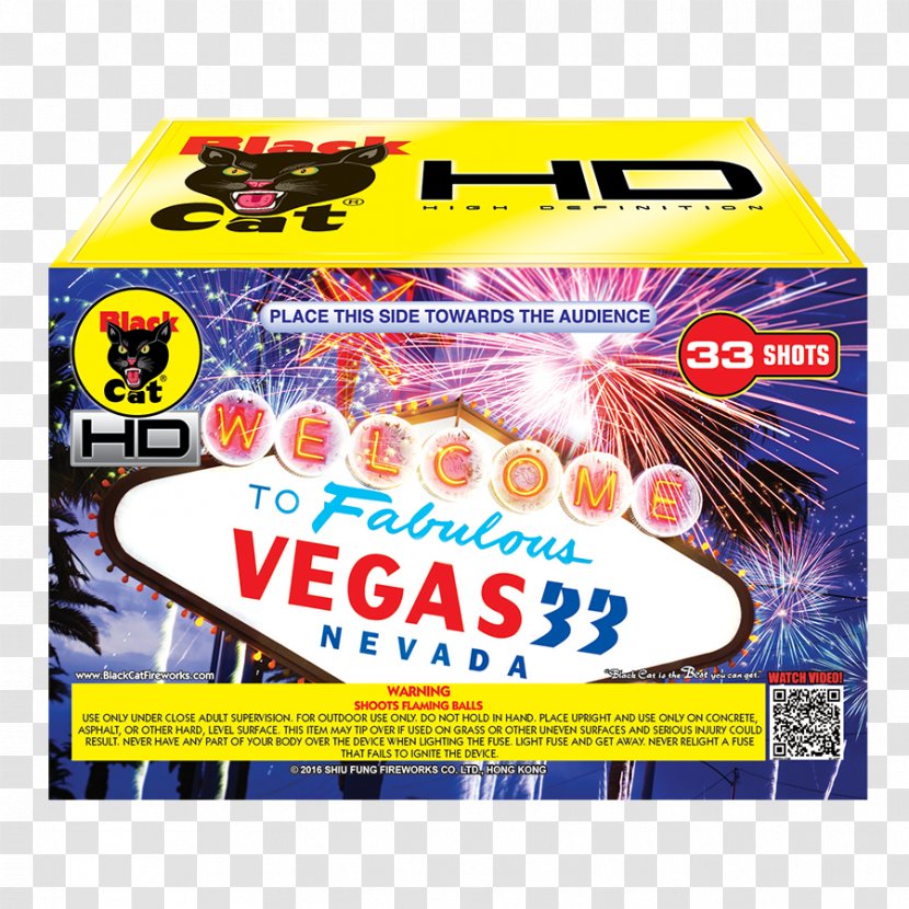 Cat Welcome To Fabulous Las Vegas Sign Consumer Fireworks - Black Transparent PNG