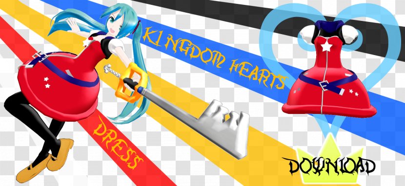 KINGDOM HEARTS Union χ[Cross] Kingdom Hearts χ DeviantArt Artist - Mikumikudance - Mmd Dress Transparent PNG