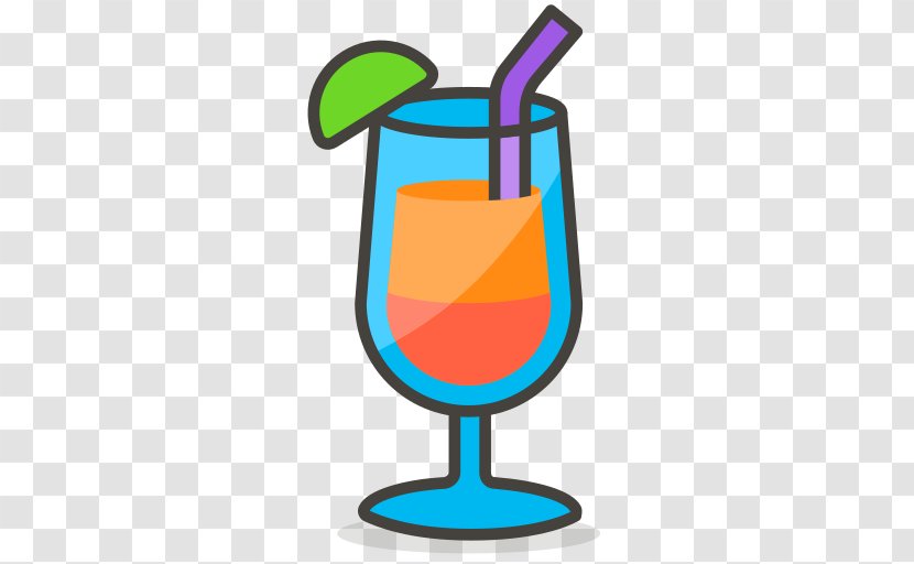 Cocktail Fizzy Drinks Whiskey Emoji - Artwork Transparent PNG