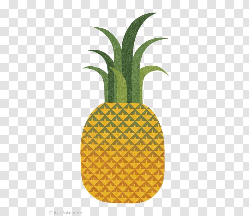 Pineapple Food Fruit Illustration - Hand-painted Transparent PNG