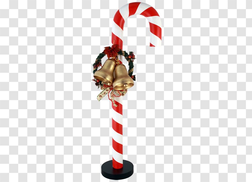 Candy Cane Caramel Christmas Lollipop Walking Stick - Ornament Transparent PNG