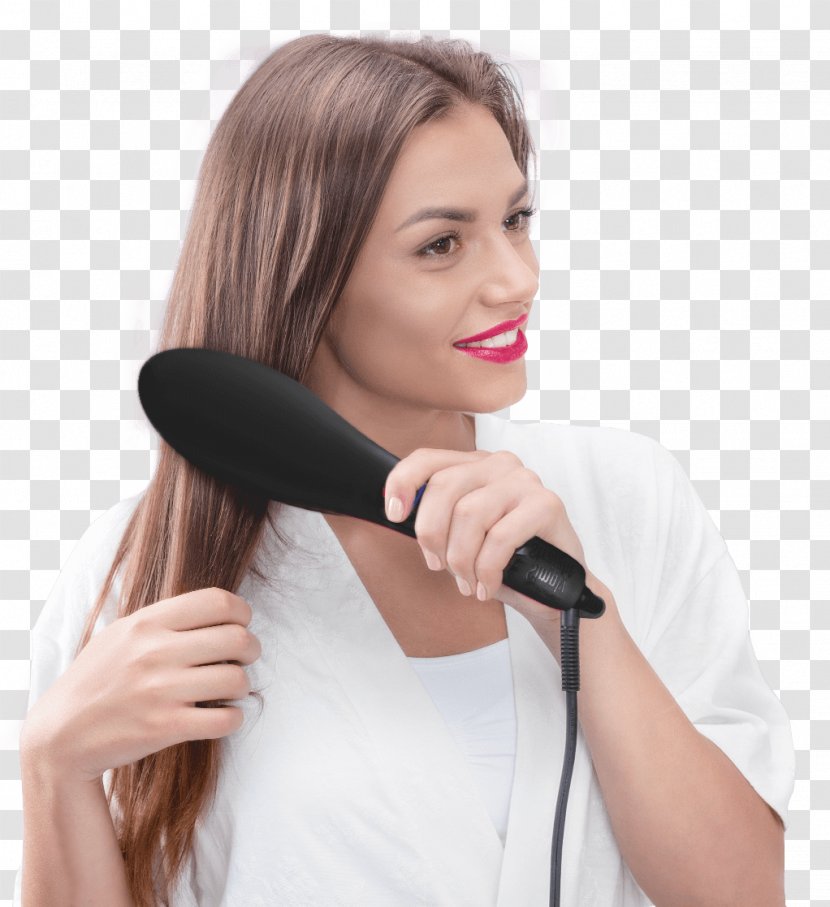 Hair Iron Long Straightening Beauty - Brown Transparent PNG