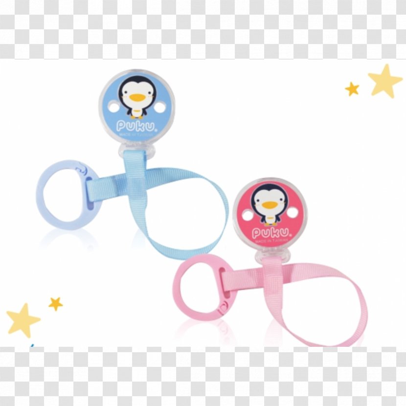 PUKU Pacifier Chain Infant Silicone Blue - Flower Transparent PNG