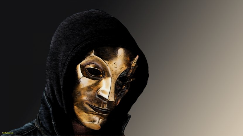 Hollywood Undead Johnny 3 Tears Desktop Wallpaper - Head - Anonymous Mask Transparent PNG