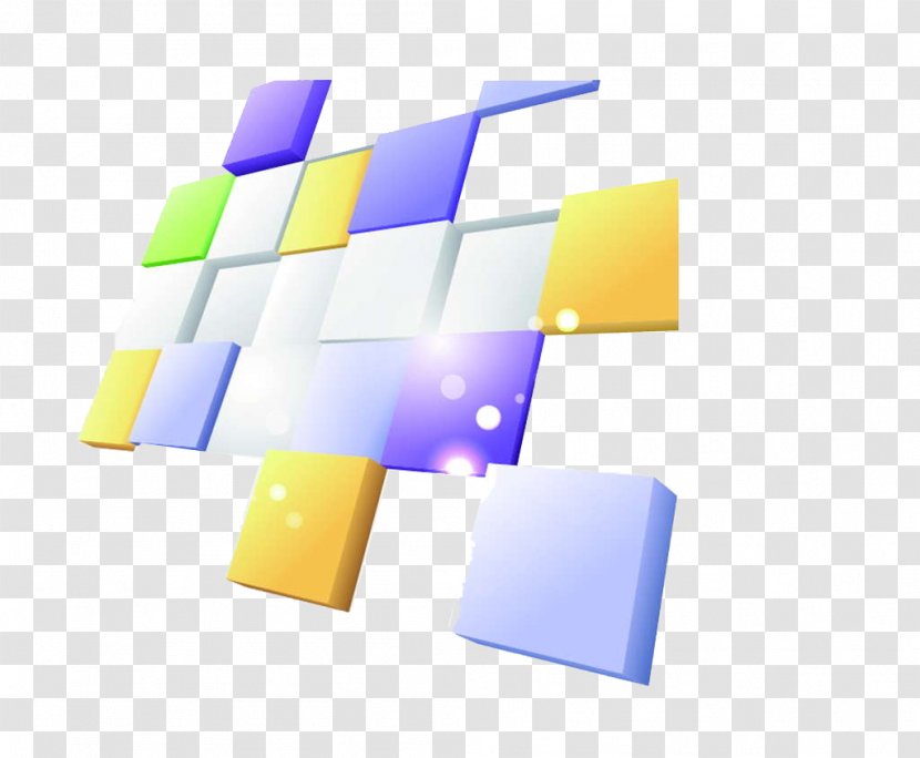 Cube Fundal - Colored Cubes Transparent PNG