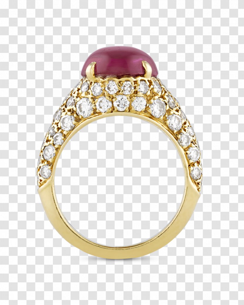 Jewellery Ring Ruby Gemstone Diamond - Magenta - Cobochon Jewelry Transparent PNG