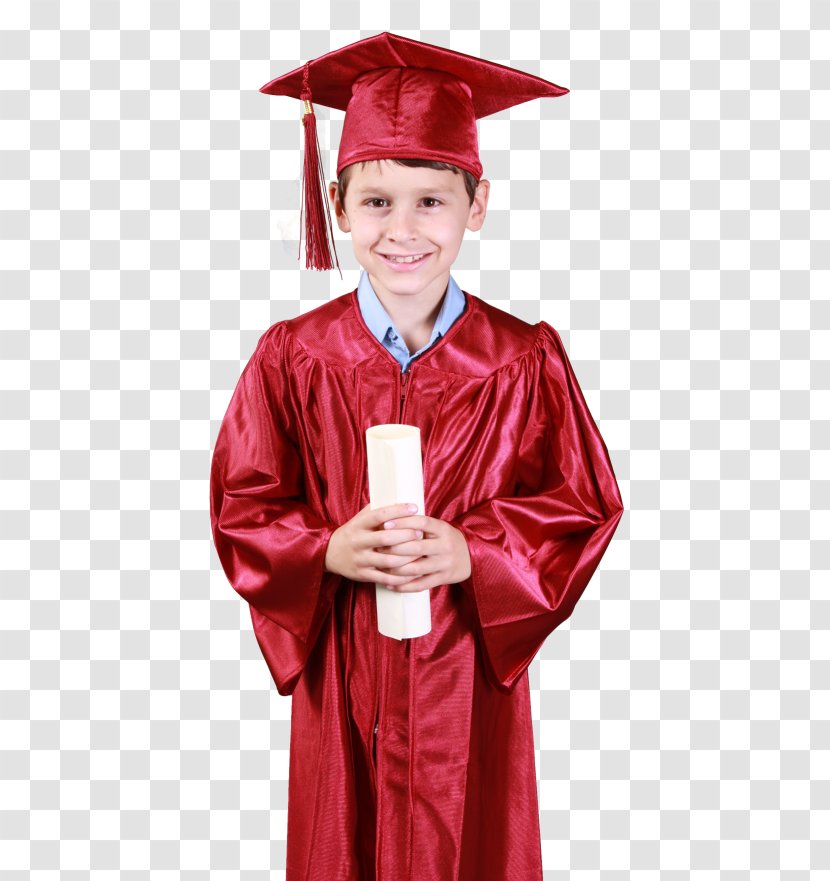 Graduation Ceremony Academic Dress Boy Square Cap - Gown Transparent PNG