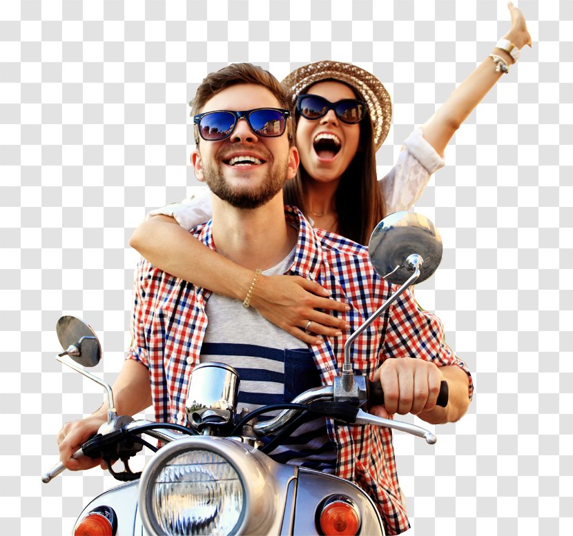 Travel Hotel Vacation Honeymoon Resort - Couple Motorcycle Transparent PNG