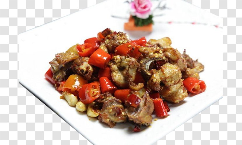Vegetarian Cuisine Laziji Kung Pao Chicken Caponata Stir Frying - Spicy Stir-fry Transparent PNG