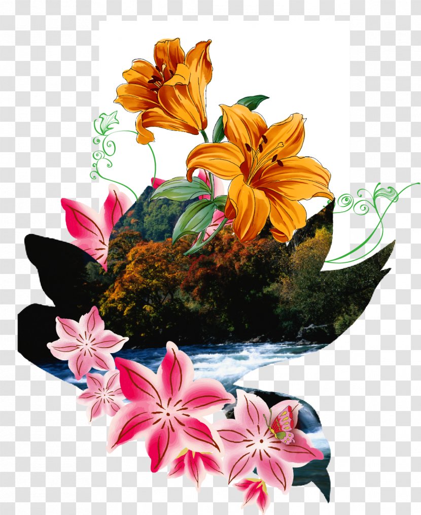 Flower - Arranging - Lotus Scenery Transparent PNG
