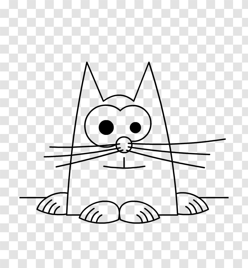 Whiskers Cat White Clip Art - Area Transparent PNG