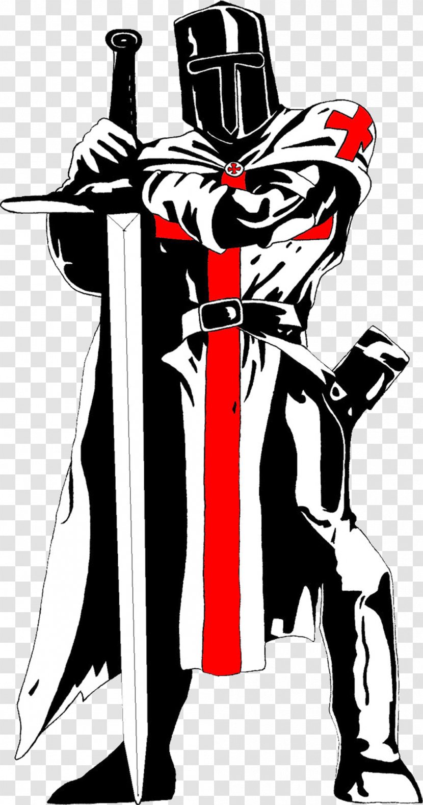 Crusades Knights Templar Solomon's Temple Flag - Costume - Medival Knight Transparent PNG
