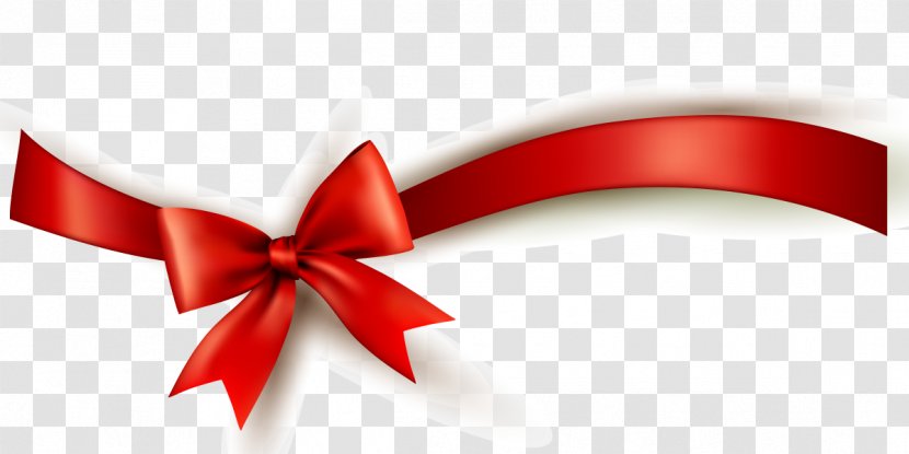 Red Ribbon Gift - Vecteur - Ceremony Transparent PNG