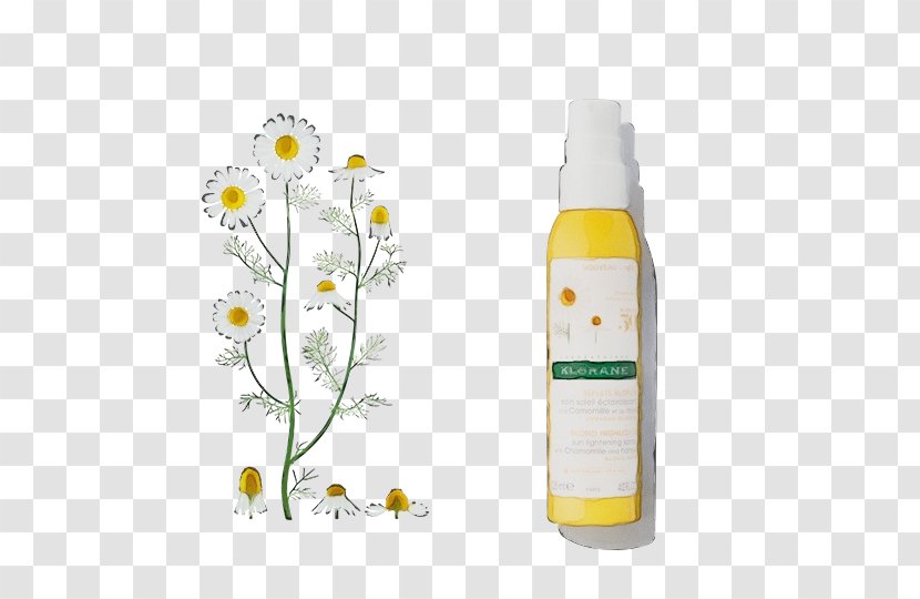 Glass Bottle Klorane Yellow Brown Hair - Plant - Wildflower Plastic Transparent PNG