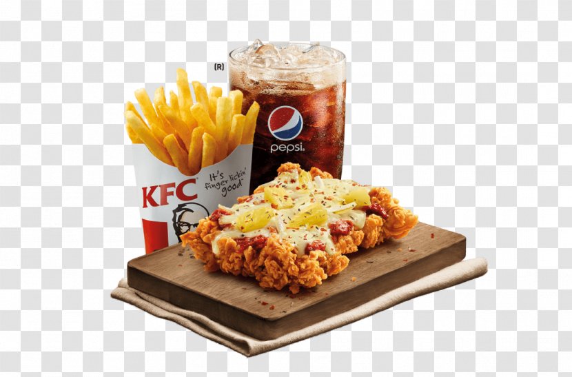 KFC Pizza Fried Chicken Malaysian Cuisine - Flavor - Kfc Meal Transparent PNG