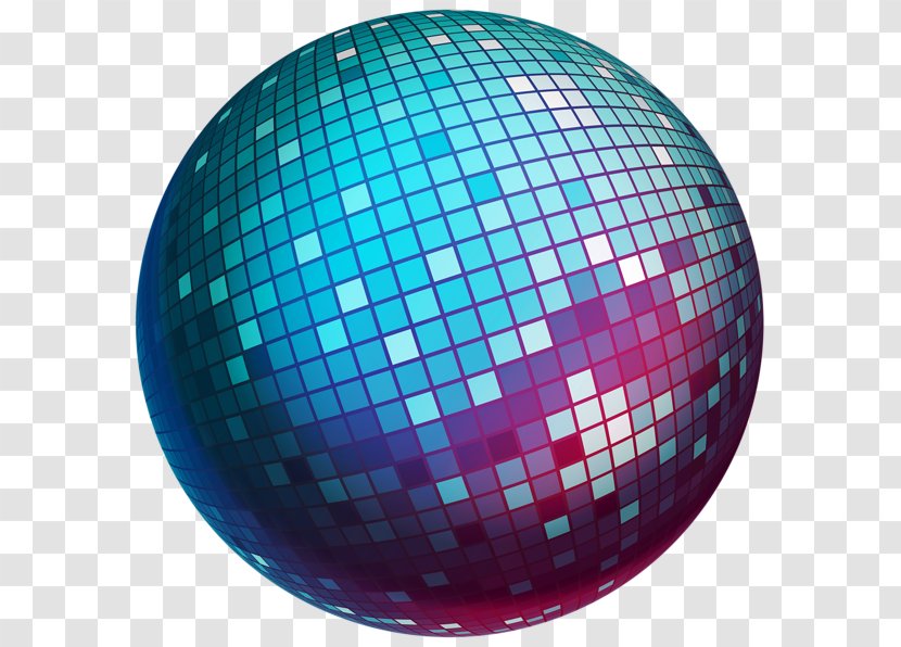 Disco Ball Clip Art - Blue Transparent PNG