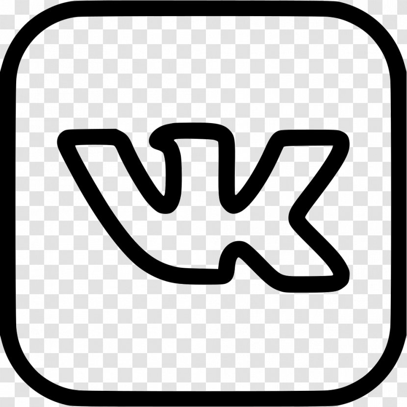 Social Media VK Clip Art - Black Transparent PNG