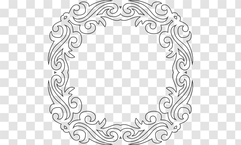 Black And White Picture Frames Decorative Arts - Monochrome Photography - Frame Islam Transparent PNG