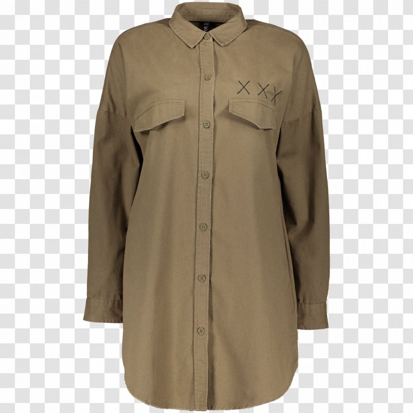 Robe Blouse Clothing Coat Jacket - Beige Transparent PNG