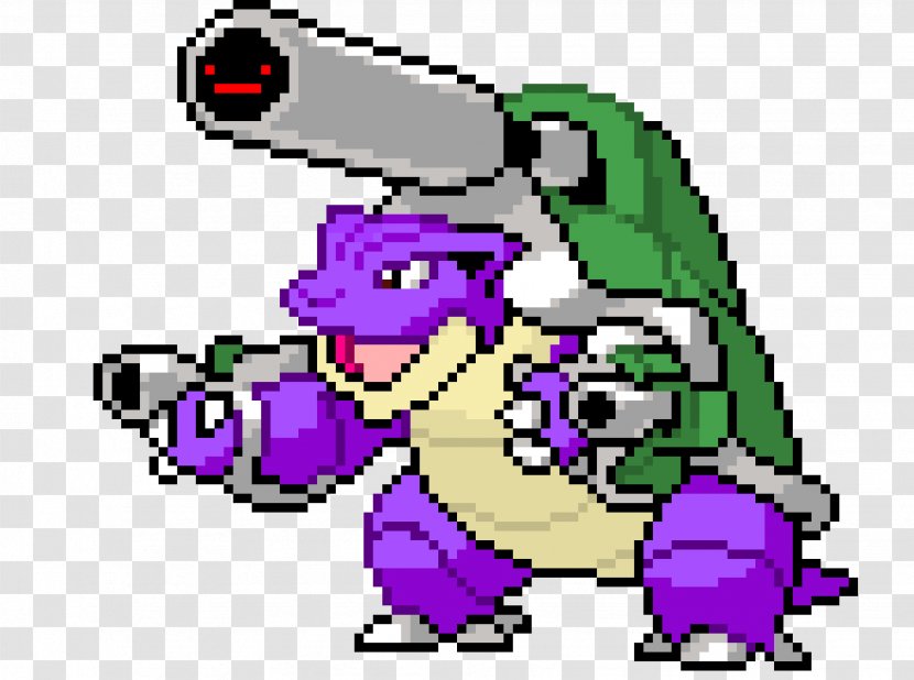 Blastoise Pixel Art Minecraft Transparent PNG