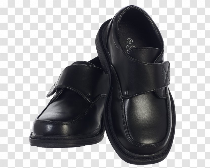 Dress Shoe Oxford Velcro Little Black - Slipon Transparent PNG