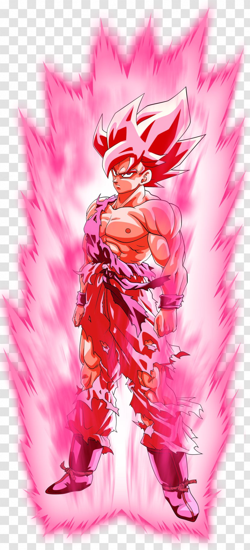 Goku Trunks Kaiō Super Saiyan - Silhouette - Evil Aura Version Transparent PNG