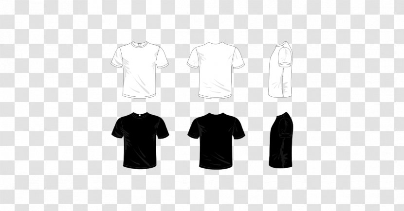 Sleeve T-shirt Shoulder Clothes Hanger Black & White - Tshirt - MTshirt Transparent PNG