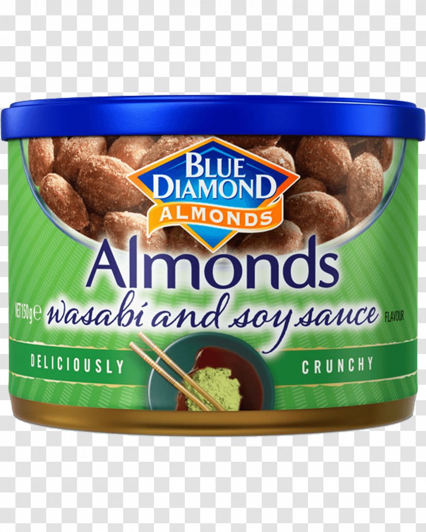 Almond Blue Diamond Growers Food Nut Soy Sauce - Wasabi - Nuts Transparent PNG