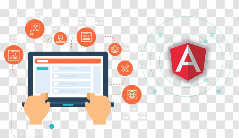 AngularJS Laravel JavaScript Web Hosting Service - User Interface - Technology Banner Transparent PNG