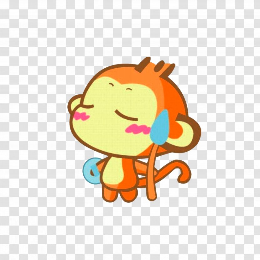 Cartoon Illustration - Animation - Little Monkey Of Sweat Transparent PNG